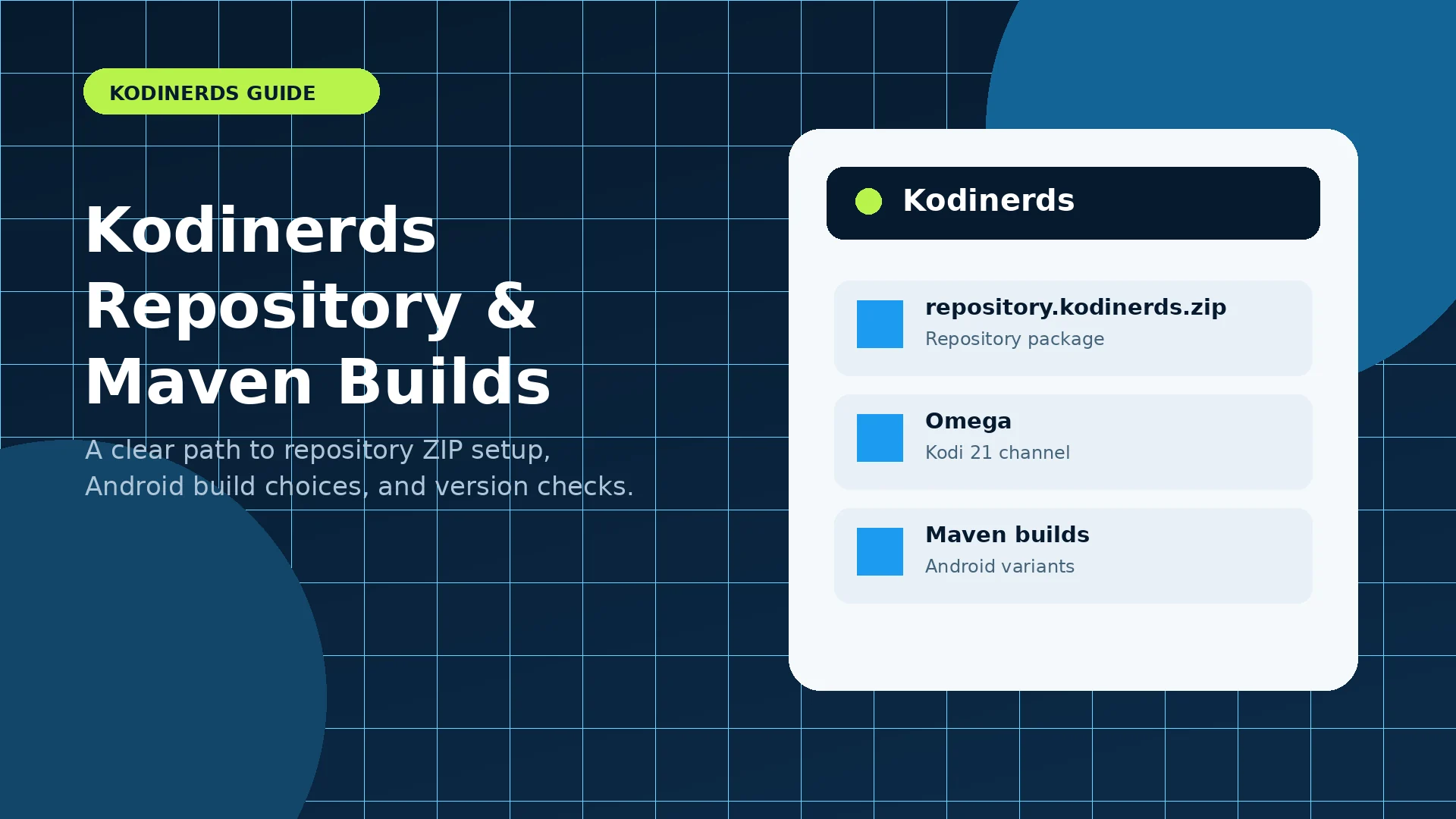 Original Kodinerds repository and Maven build concept illustration